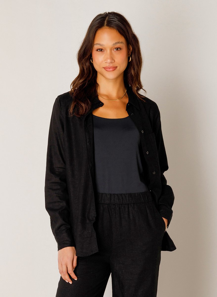 BASE LEVEL Yael Shirts - Black - maat 40