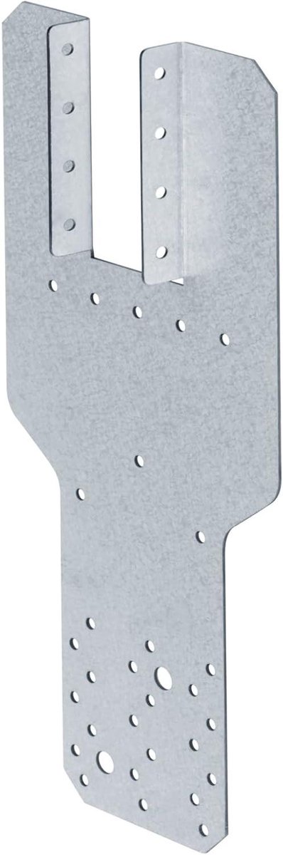 Orkaan Stropdas - Verbindingsstuk Muur - Verbinding Truss Muur - 18 Gauge Hete Onderdompeling - 6 Stuks - Zilver