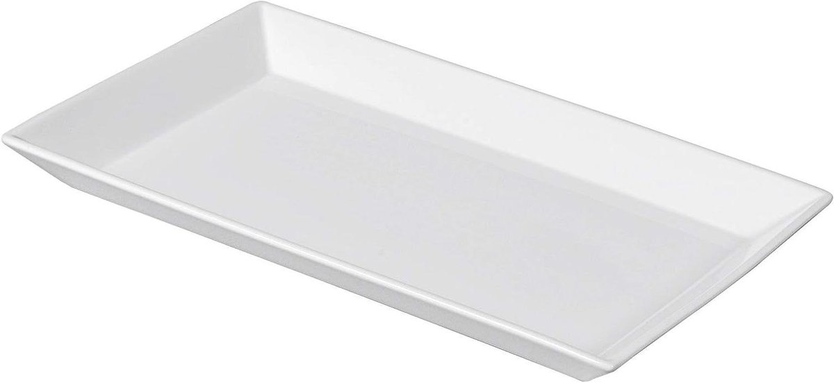 Ovenschaal Rechthoekig - Terrine Vorm - Bakken En Serveren - Oven Magnetron Vriezer Geschikt - 27x17x6.5 cm - Wit