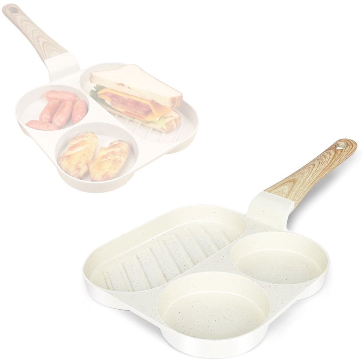 Calviero® Eierpan - Pan - Pannekoekenpan - Zwart - Antikleef