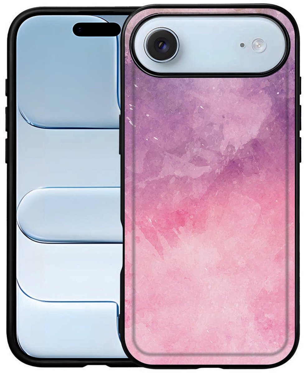 Pink Purple Paint TPU Hoesje Apple iPhone Air