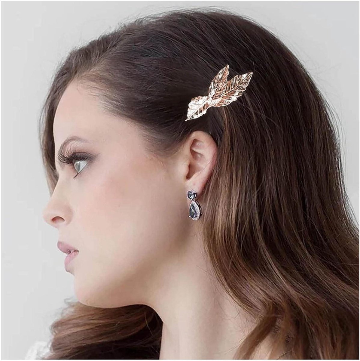 Haarclip Blad - Haarspeld Goudblad - Bruiloft Accessoire - Vintage Design - 10.9 x 5.7 cm - Goud