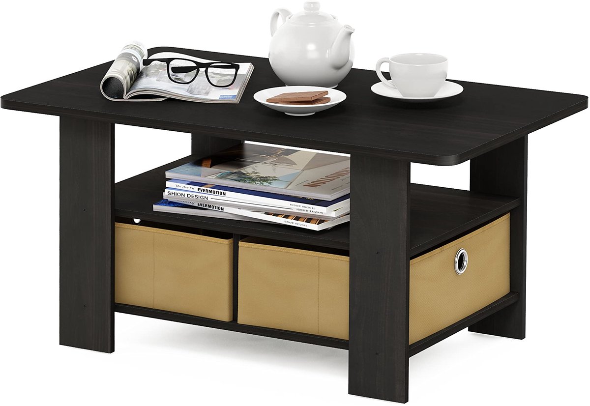 Ibenzoa Salontafel - Espresso - 80x48 cm - Hout