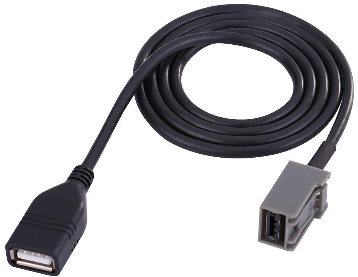 AUX USB Adapter Kabel 60cm voor Honda en Mitsubishi - USB 2.0 AUX In