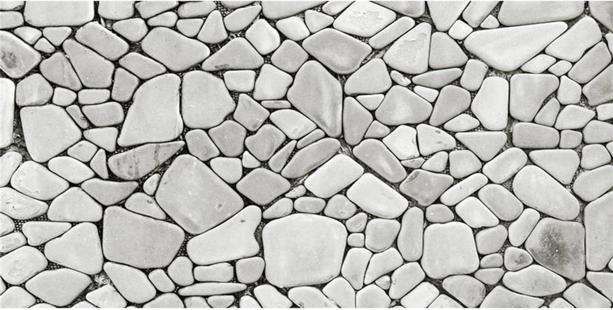 Aquarium Achtergrond - Terrarium Decoratie - Visueel Verdiepen - Levendige HD Beelden - 120x46 cm - Wit Steen