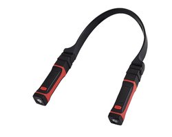 Afneembare, oplaadbare LED-werklamp met magnetische voet, handsfree te gebruiken en om de nek te bevestigen.