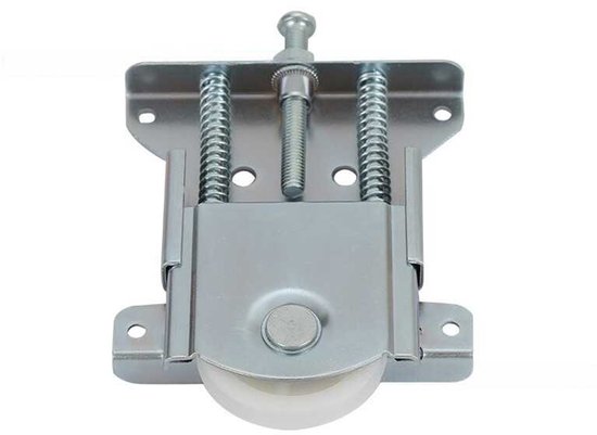 Deur Schuifrail Katrol Rollen, 1 Paar Heavy Duty Rustig Koolstofstaal Solide Structuur Schuif Soepel Schuur Deur Hardware Kit voor Woonkamer (Wit
