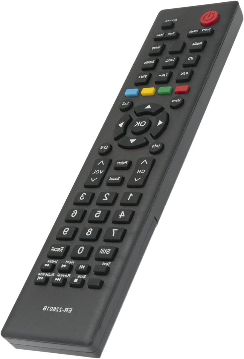 Afstandsbediening - Vervang Afstandsbediening - TV Bediening - Direct Werkend - 10 Meter Bereik - Zwart