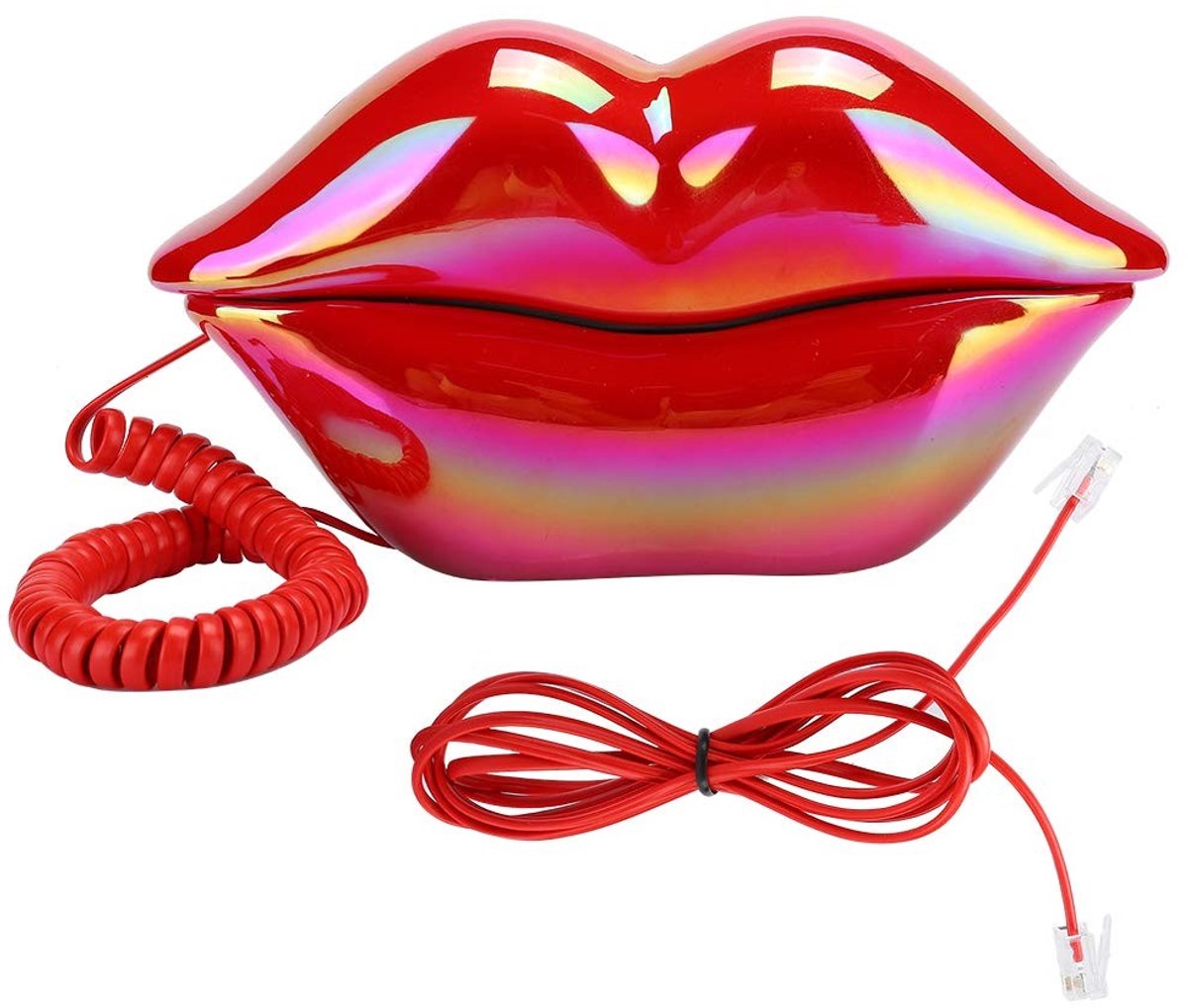 Creatieve Rode Lippen Telefoon - Vintage Desk Phone voor Thuis en Kantoor