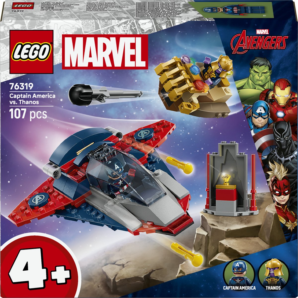 LEGO 76319 Super Heroes Marvel Captain America vs. Thanos