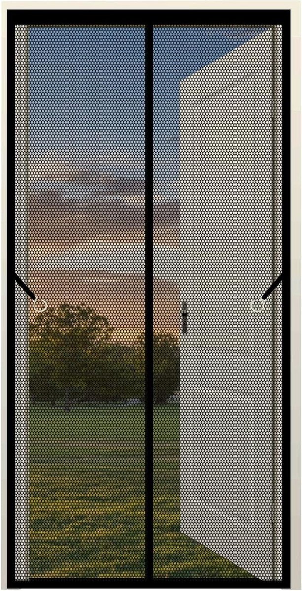Raam Horren - Muggennet Raam - Insecten Buiten Houden - Automatische Sluiting - 220 x 250 