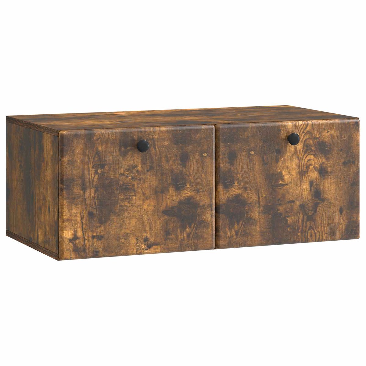 vidaXL - Wandmontage - TV-kast - 78,5 - x - 41 - x - 30 - cm - Gerookt - eiken
