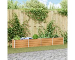 vidaXL - Verhoogde - plantenbak - Lichtbruin - 320 - x - 40 - x - 45 - cm