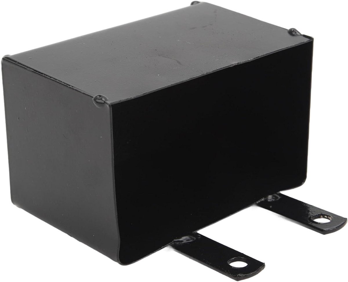 ATV Batterijhouder - Accubak Koffer - Accu Beschermen - Roestvrij Gietijzer - 116 x 76 x 72 mm - Zwart