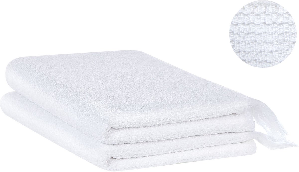 ATIU - Handdoek set van 2 - Wit - Katoen