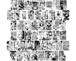 Wall Collage Set met 50 Anime Posters en Aesthetic Afbeeldingen voor Kamerdecoratie, Manga Art Prints en VSCO Posters