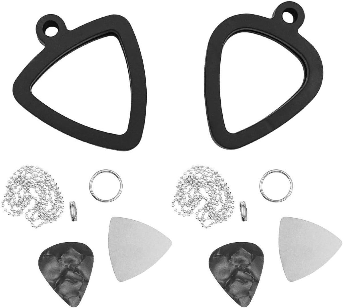 Set van 2 Pick Cases voor Gitaarplectrums met Coole Picks voor Elektrische Gitaar, Bas en Ukulele - Ideale Opberging voor Muzikanten