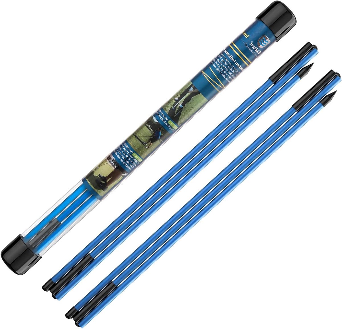 Set van 2 Golf Alignment Sticks van 122 cm, Opvouwbare Swing Trainer voor Aiming, Positie en Houding Correctie, Ideaal voor Golftraining en Oefeningen