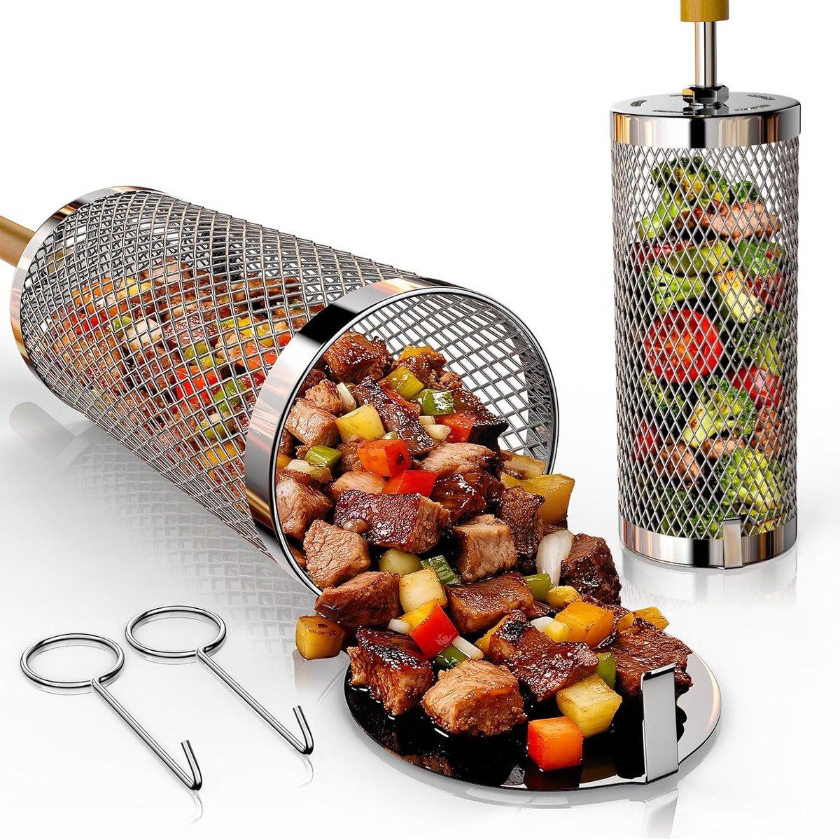 Grillmand BBQ Set van 1 - BBQ Accesoires - Barbecue Gereedschap - 20 CM - Perfect als Cadeau