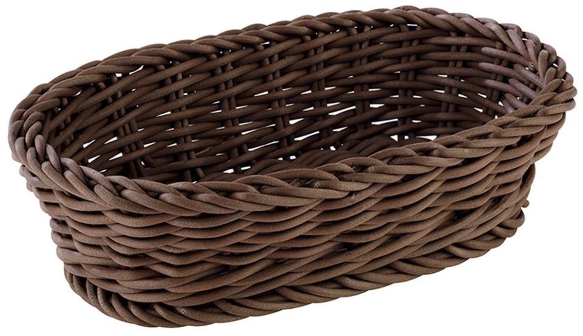 Buffetmand ovaal profi line - 19x12xh6 cm - Bruin - Set van 2 stuks