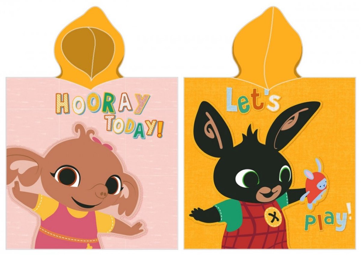 Bing Bunny Poncho Hooray Today - 50 x 115 cm - Katoen