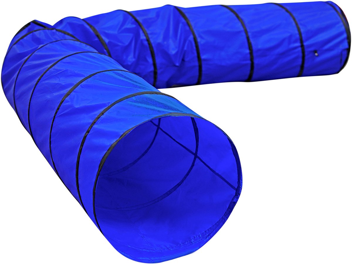 lionto Agility tunnel hond, speeltunnel opvouwbaar & stevig 500x60 cm