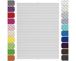 Plissé Klemmfix Gordijn - Raambekleding zonder boren Zonwering - Privacy creëren - Eenvoudig te monteren - 65 x 90 cm