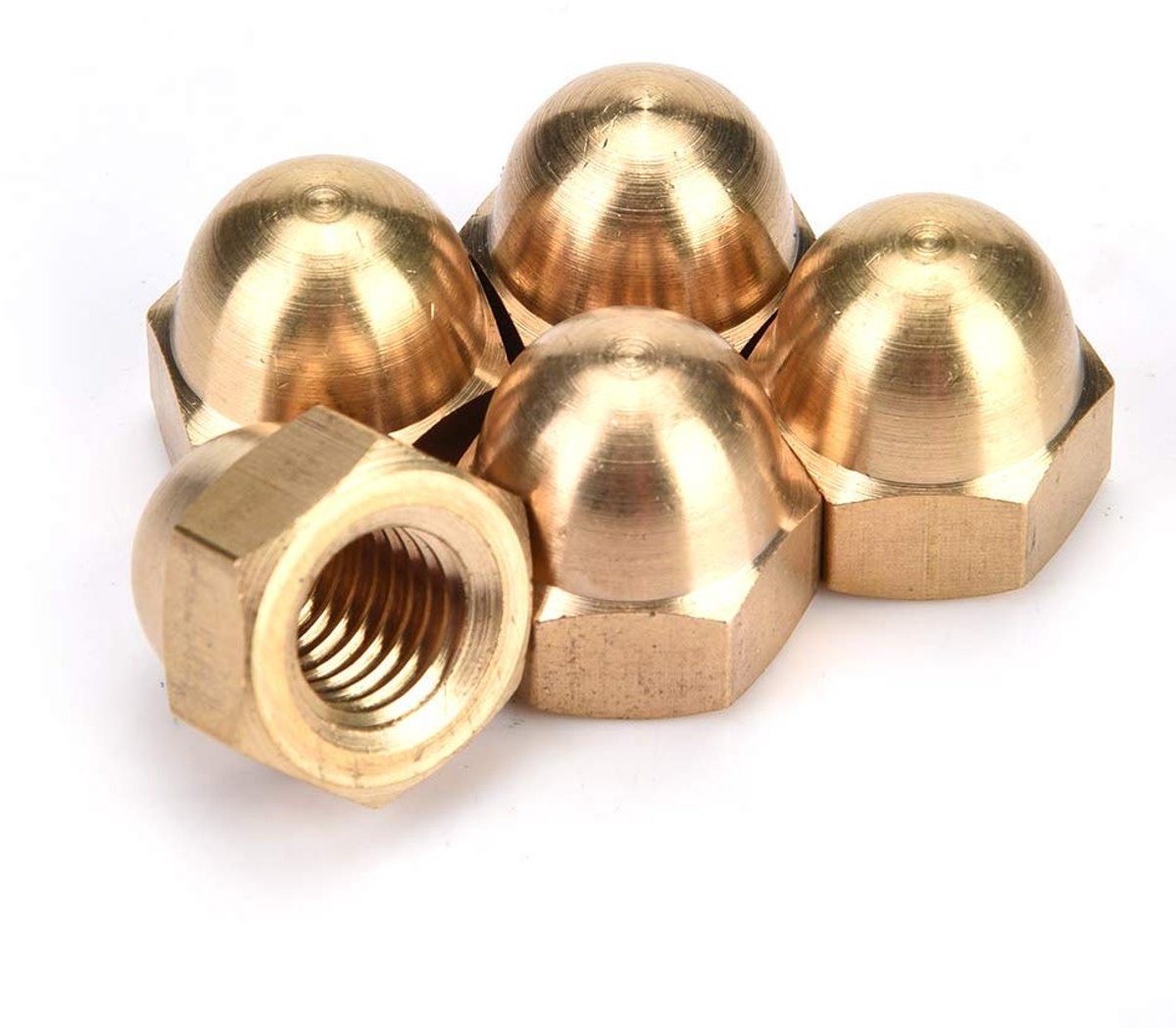 Dome Nuts en Acorn Hex Nuts voor Bescherming van Voertuigen - M6, 20 Stuks, Duurzaam en Corrosiebestendig
