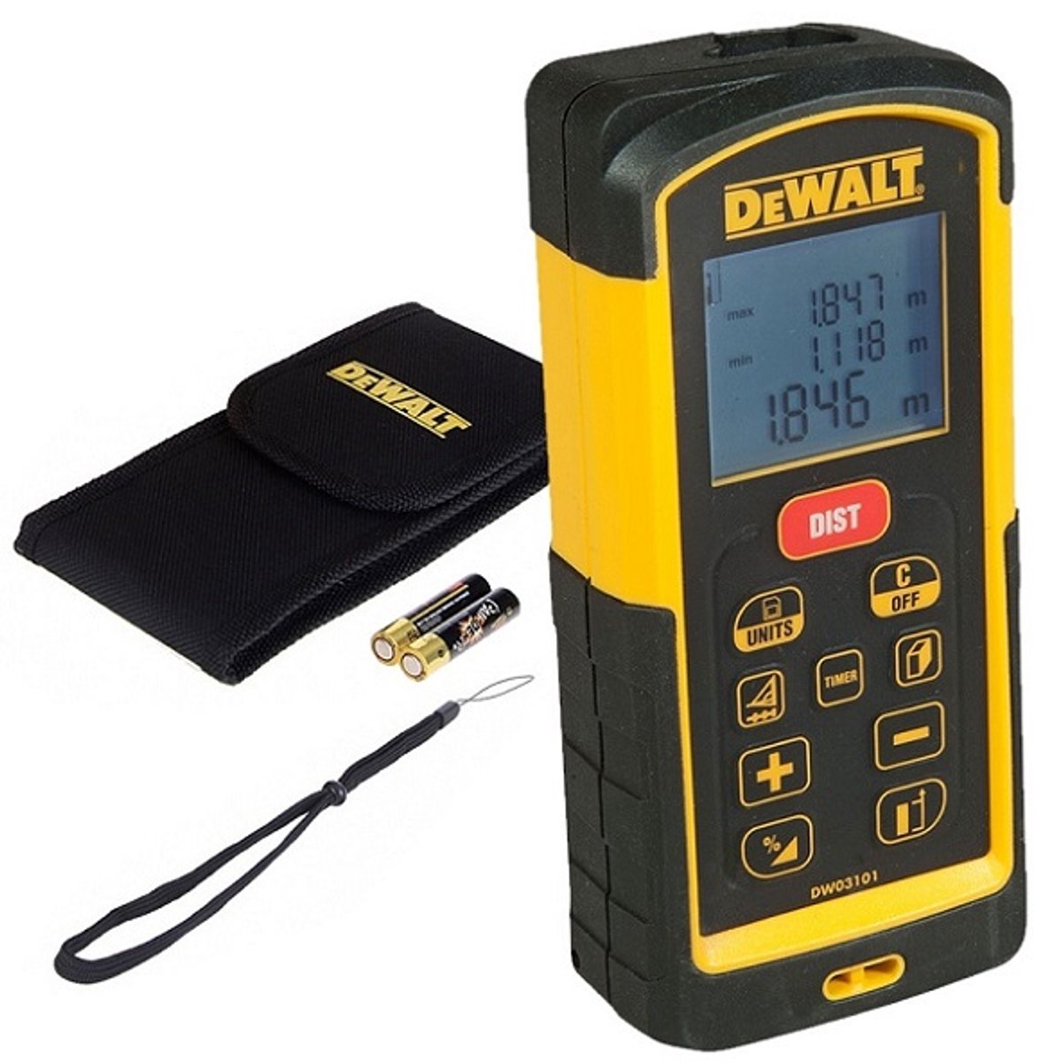 DeWalt DW03101 - Laserafstandsmeter