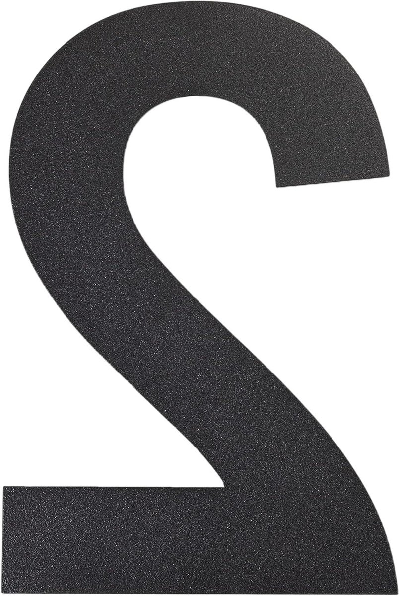 Huisnummer - Adresnummer Deurnummer - Huis Identificatie - Zwevend Uiterlijk - 22.5 cm - Zwart