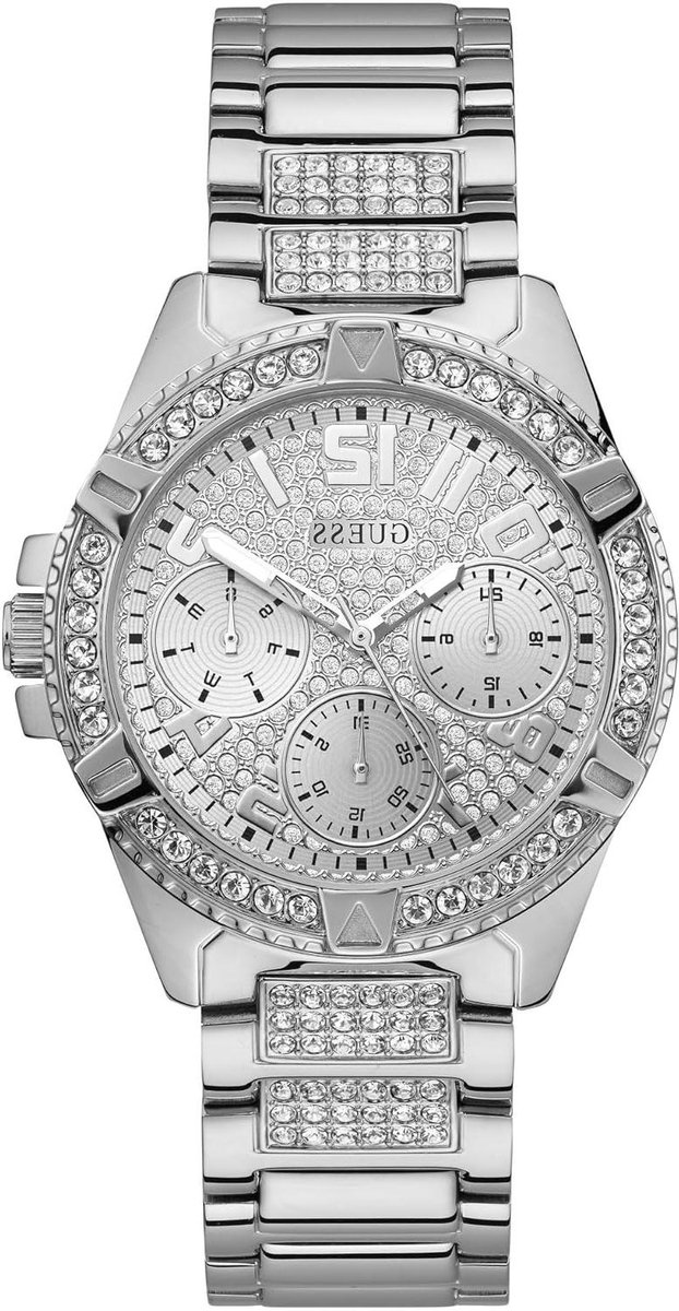 Dames Horloge - Pols Accessoire - Dagelijks Gebruik - Glinsterende Wijzerplaat - 12 x 12 x 12 cm - Zilver