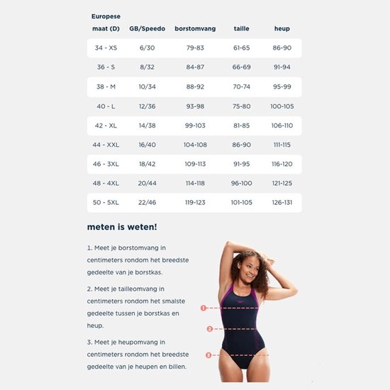 Maillot de bain Speedo ECO Endurance+ Kickback Femme - Zwart - Taille 40