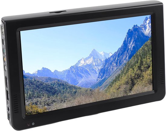Draagbare Digitale TV - Televisie Mini TV - Onderweg Entertainment - Ingebouwde Batterij - 10 Inch Scherm - Zwart — afbeelding 5