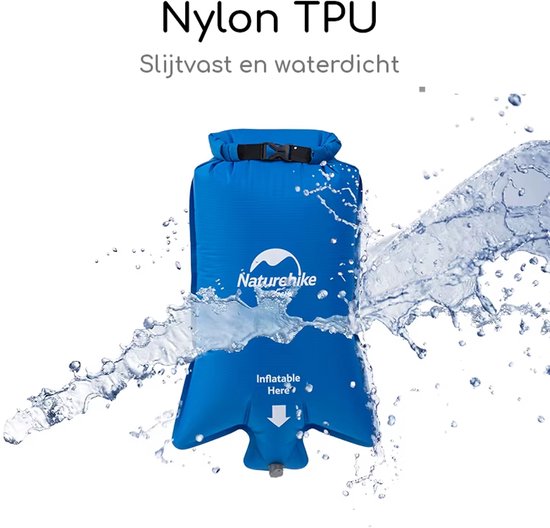 Naturehike Opblaaszak voor Slaapmat - Hygiënisch Opblazen, Waterdicht TPU, Ook als Opbergzak & Kussen van Naturehike — afbeelding 5
