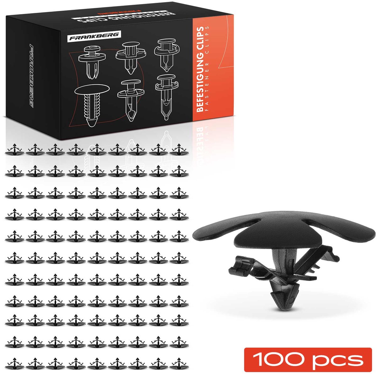 Frankberg 100x Bevestigingsclips Motorkap voor Honda