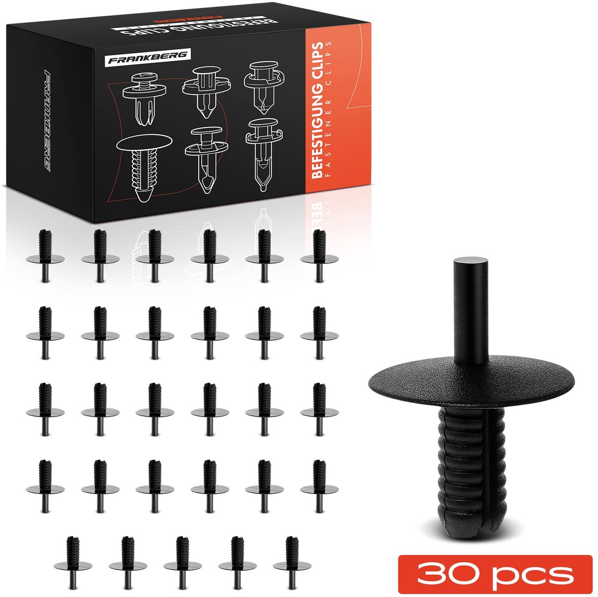 Frankberg 30x Bevestigingsclips voor BMW E34 E36 E87 E88 E82 E52