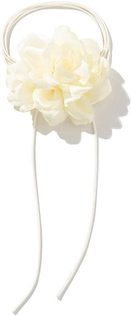 Bloemen Choker Ketting - Vintage Ketting - Bruiloft Accessoire - Grote Bloem Decoratie - 8 cm - Meerdere Kleuren