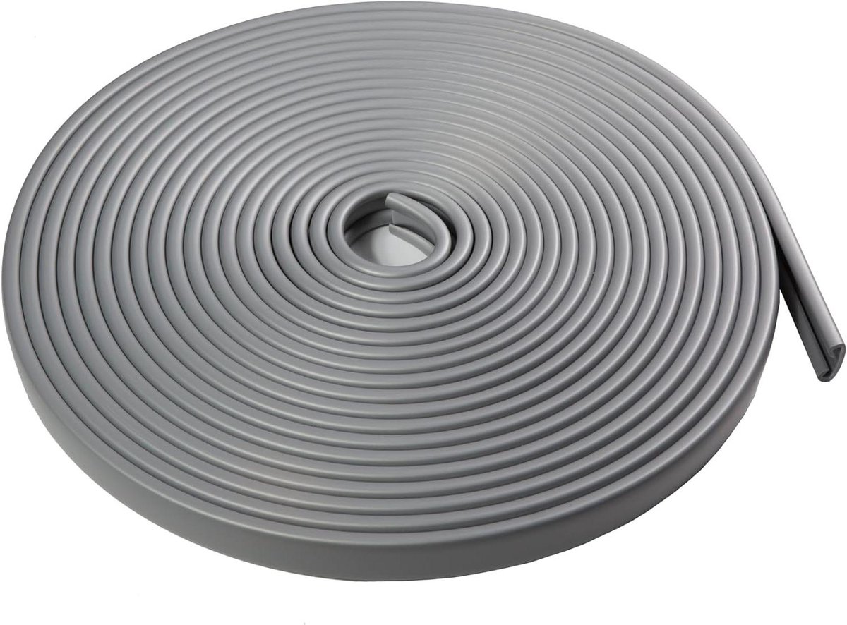 PVC Leuning - Trapleuning Profiel - Veiligheid Binnen Buiten - Weerbestendig Materiaal - 10 Meter - Zilver