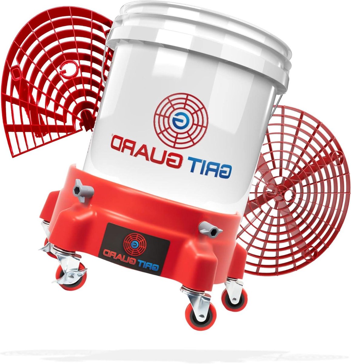 Wasemmer Set - Reinigingsset Auto - Krasvrij Wassen - Vuilscheiding Inzet - 19 Liter - Zwart