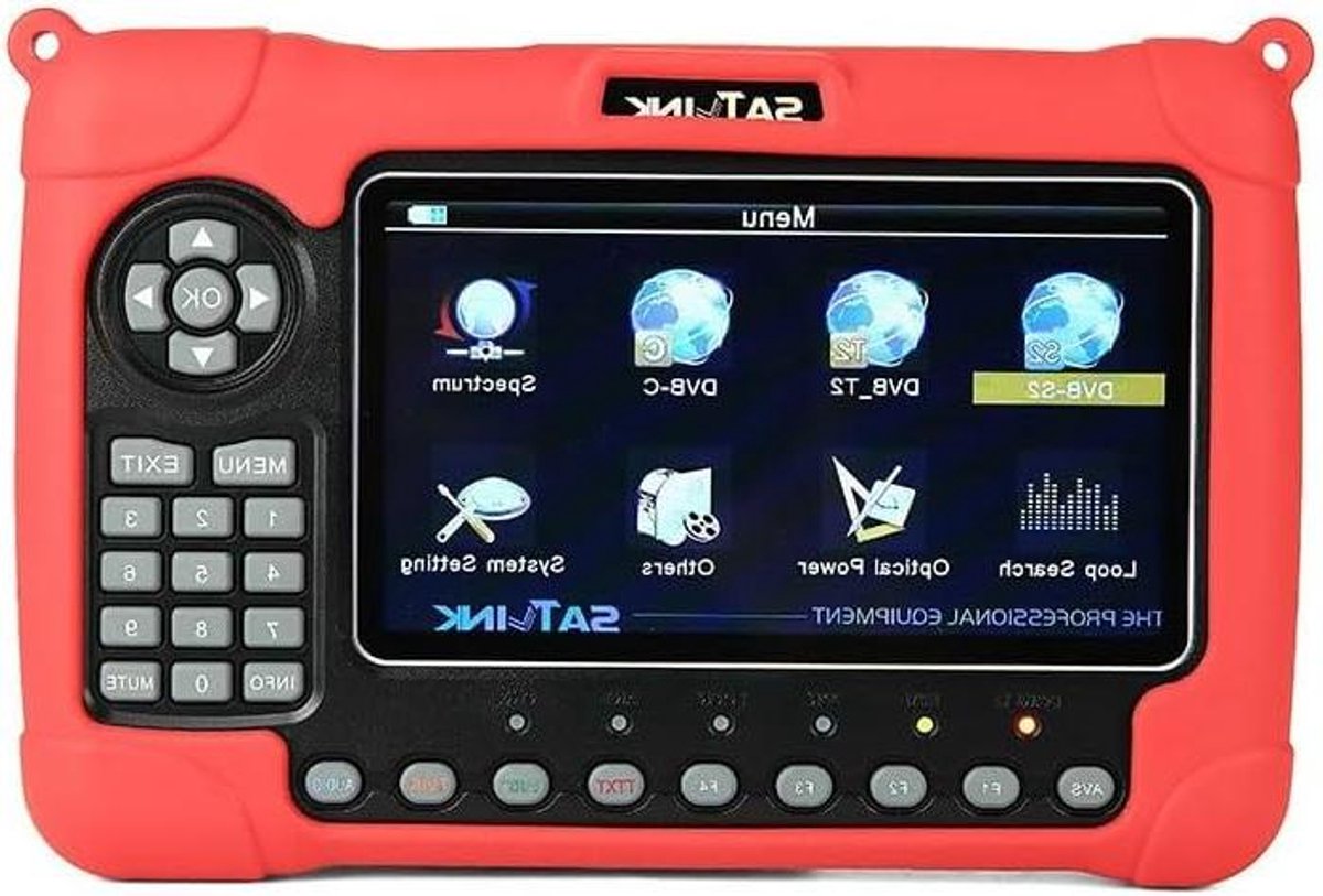 Satellietontvanger - HD Combo - TV Signaal Zoeken - Optische Handleiding - 1080p Resolutie - Grijs