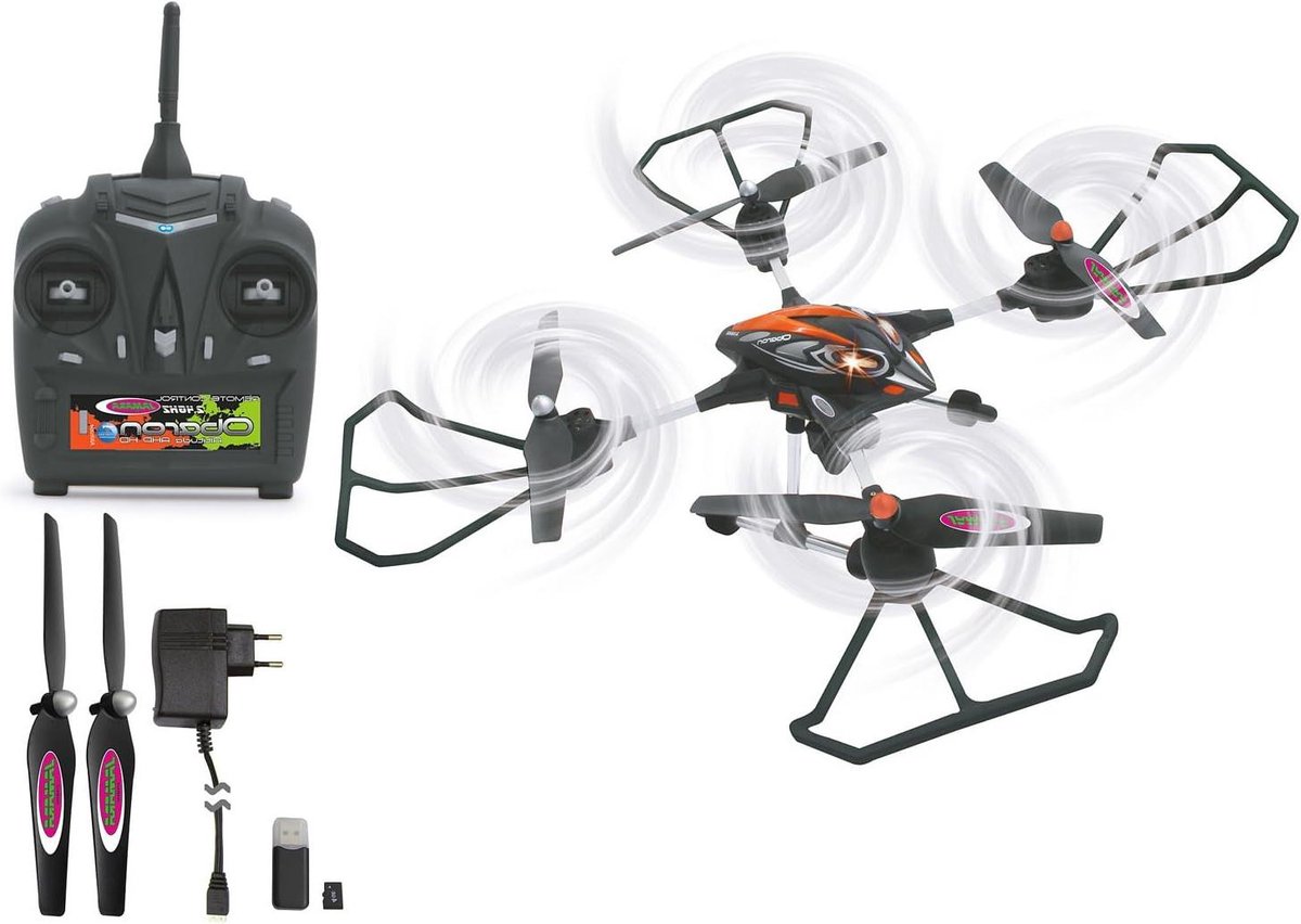Quadrocopter - Drone - Vliegen en Filmen - HD Camera Functie - 65 cm - Rood