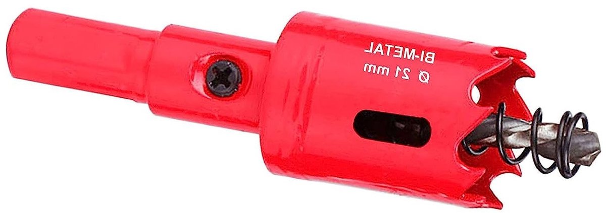 Bimetalen 21mm gatenzaag voor metaal, hout, aluminium, plaatstaal, buizen en kunststof