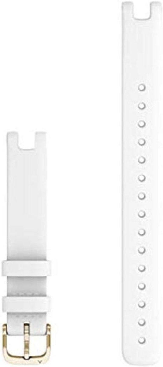 Horlogeband Leer - Vervangende band - Polshorloge - Italiaans Leer - 14mm breed - Wit