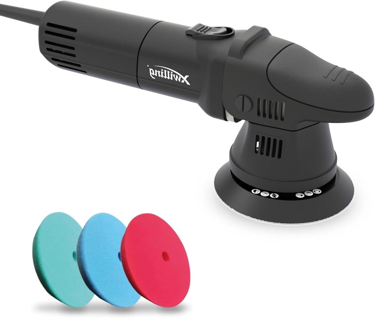 Excentrische Polijstmachine - Dual Action Machine - Auto Polijsten - 6 Variabele Snelheden - 127 cm Pad - Zwart