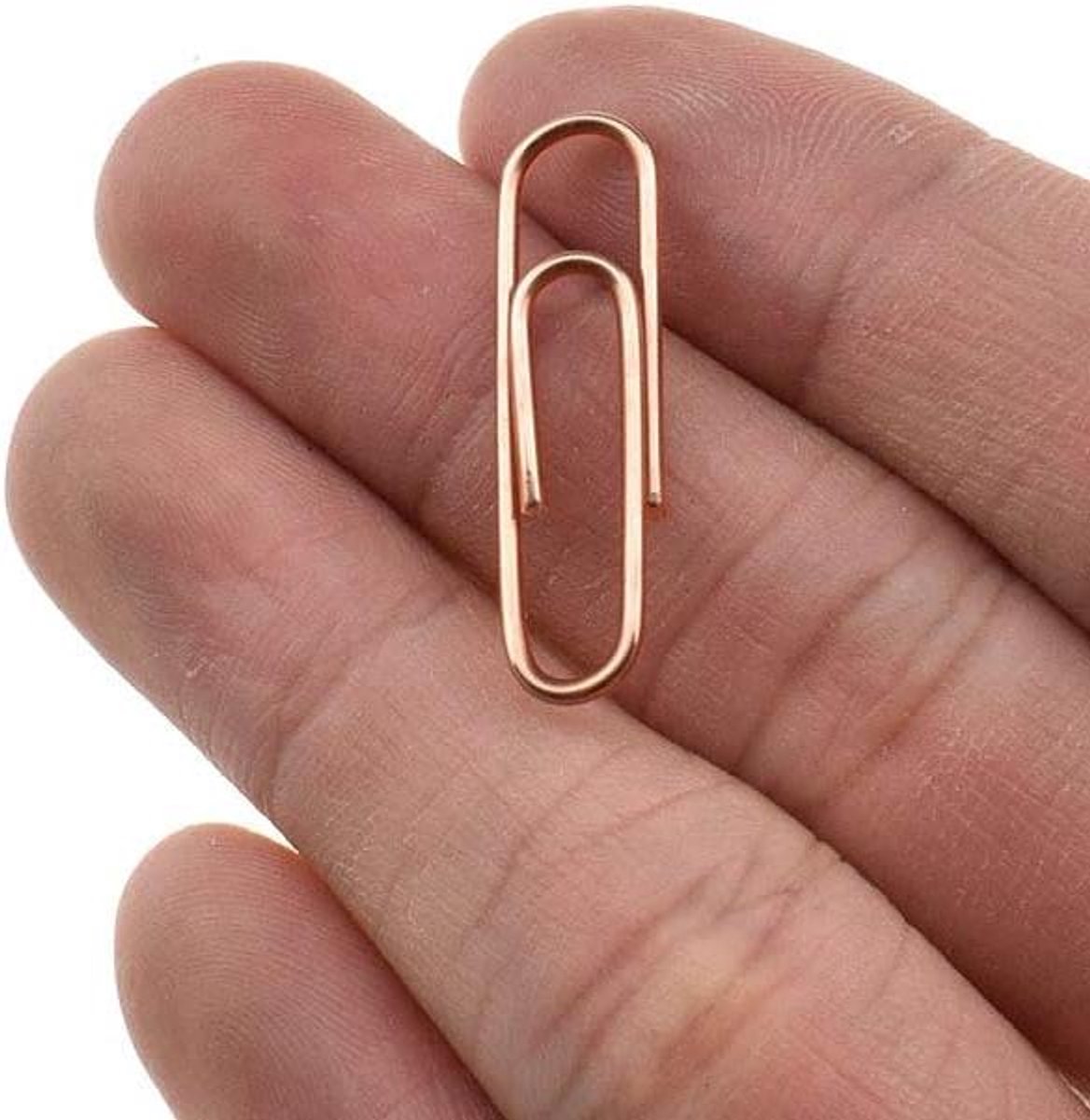 Papierclips - Document clips - Pagina's organiseren - Vinyl gecoat - 150 stuks - Roségoud