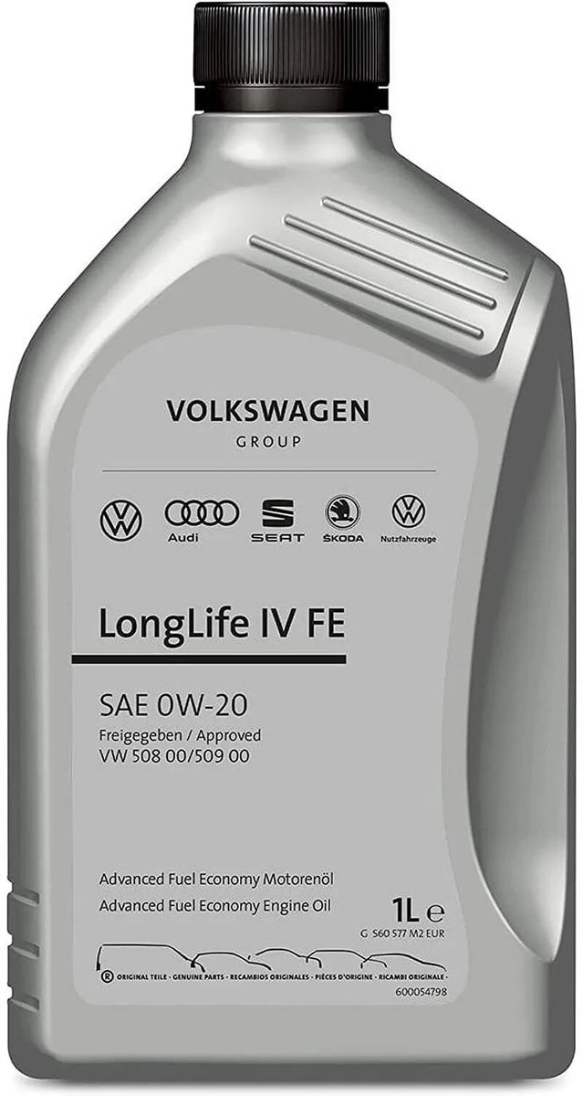 1L VAG motorolie 0W20 LongLife IV FE 508.00/509.00