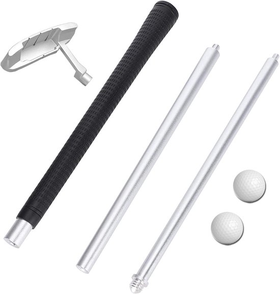 Golf Putter - Putting Club - Binnen en Buiten - Tweerichtings Ontwerp - 89 cm - Zwart Zilver van GOLF — afbeelding 4