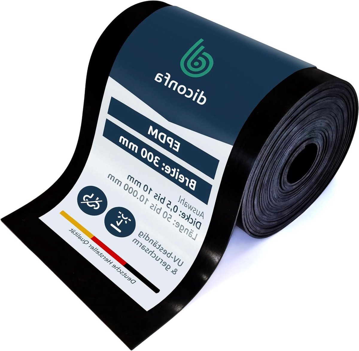 Rubberen Strips EPDM - EPDM Mat Rubber - Diverse Toepassingen - Zeer Geurarm Weerbestendig