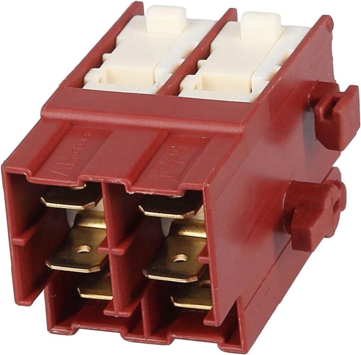 Deurvergrendelingsschakelaar Oven - Ovenschakelaar Vergrendeling - Oven Reparatie - Compatibel met Diverse Modellen - 34 x 27 millimeter - Bruin