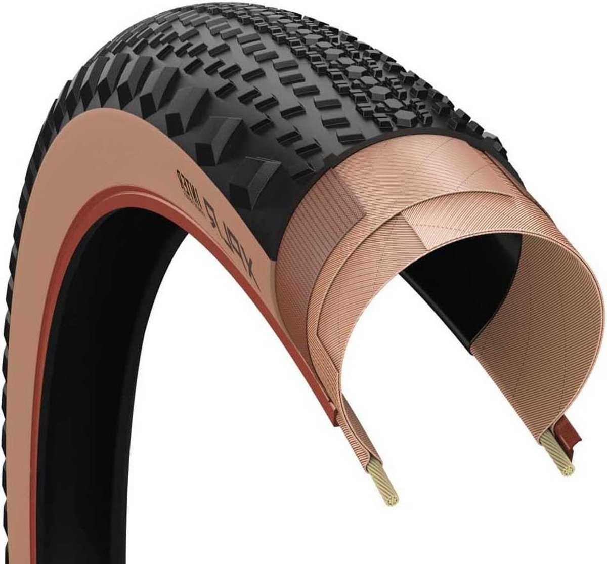 Gravel Band - Fietsprofiel Band - All-road Fietsen - Tubeless Ready - 700C x 45mm - Zwart Beige